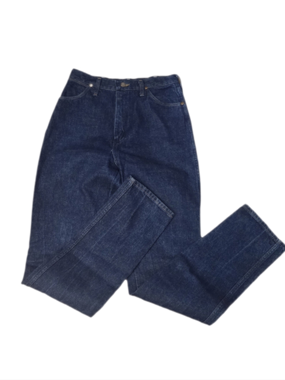 Wrangler Vtg 90s CLassic Dark Blue High Rise Jeans Sz11-12 / W29/30 X 36L